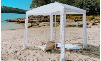 Parasol Carré 150 × 150 cm avec Parois Amovibles