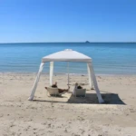 Parasol Carré 150 × 150 cm avec Parois Amovibles