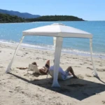 Parasol Carré 150 × 150 cm avec Parois Amovibles