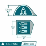 Tente de camping – MH100 – 3 places