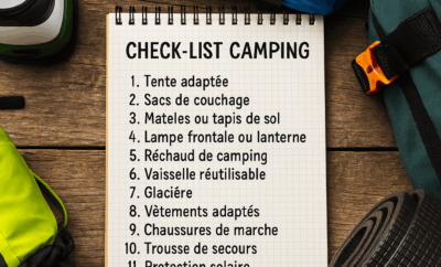 Check-list camping – 12 indispensables à emporter