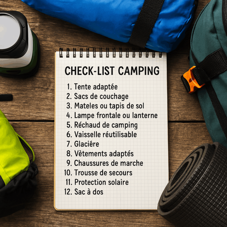 Location d'Équipement de Camping en Tunisie – Campy Yallaa 16 Check-list camping – 12 indispensables à emporter