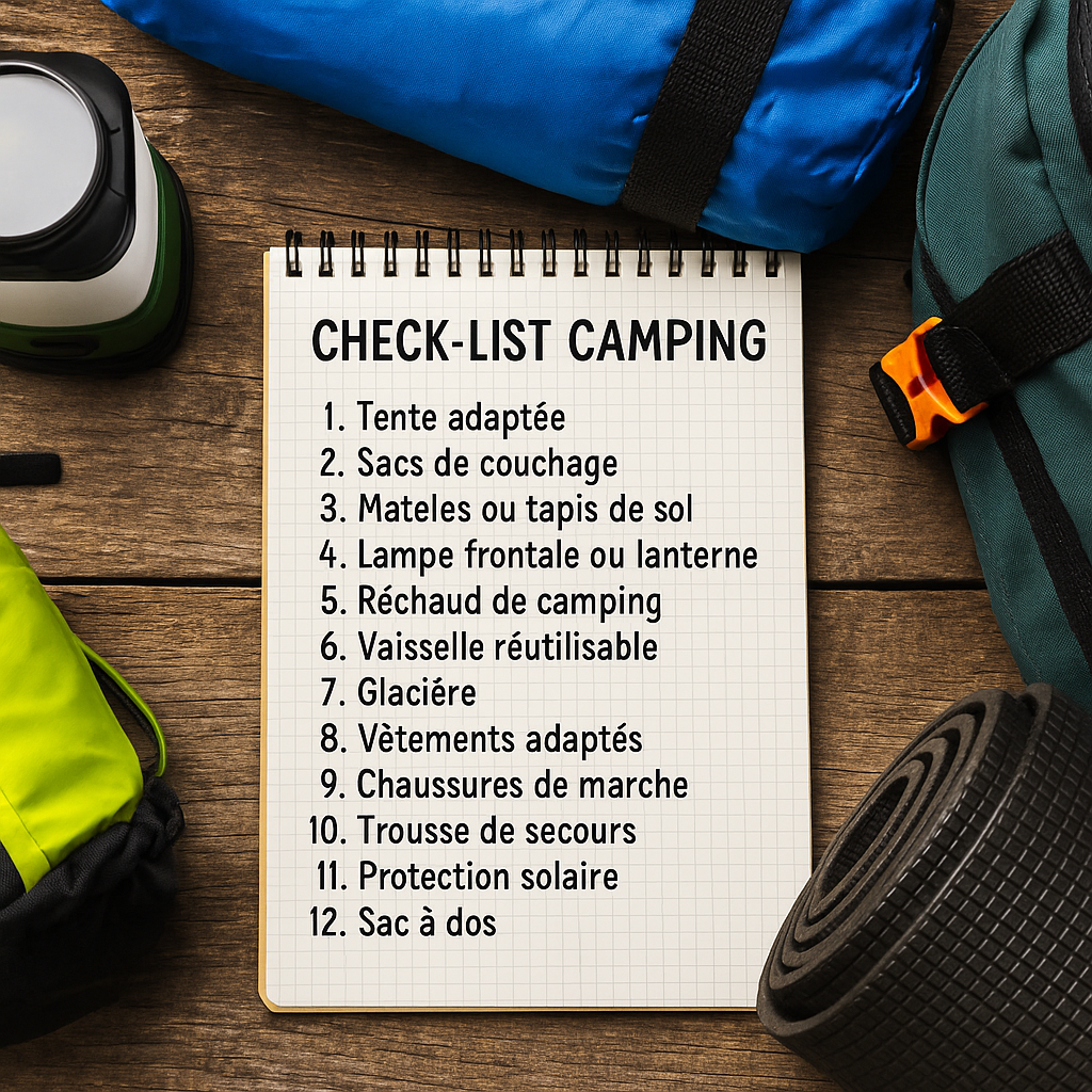 Check-list camping – 12 indispensables à emporter